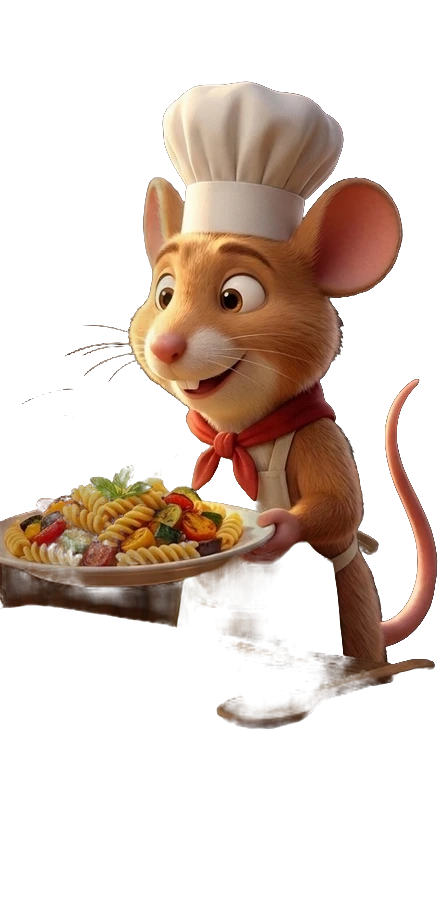 Chef Pituco espiando da beirada da cena